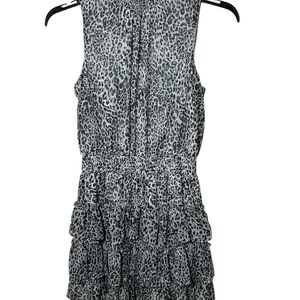 MSK M Printed Smocked Tiered Dress